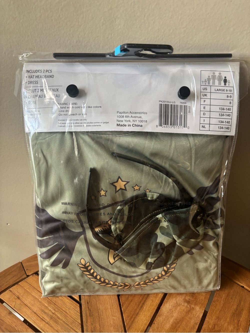 NWT Girls Camouflage Military Halloween Costume Sz 8-10 Party - Picture 6 of 6